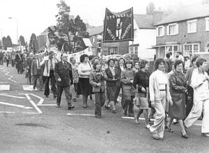 Supporting image for story: 'O Come, O Come… but where has Christmas gone?' - Your Letters and Wolverhampton Churches march together in a 1979 picture from the archive
