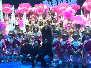 Supporting image for story: Beverley Knight visits Birmingham Hippodrome to see Snow White panto