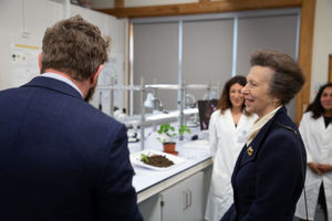 The Princess Royal in the laboratories