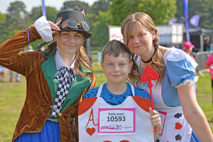 Kim Sherwood with her two children, Sophie and Luke.