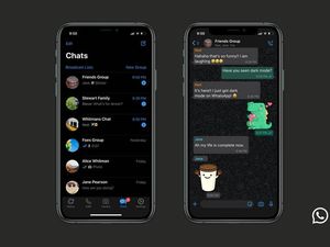 Supporting image for story: WhatsApp launches dark mode