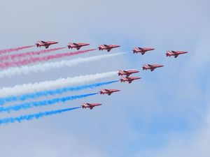 The Red Arrows in formation