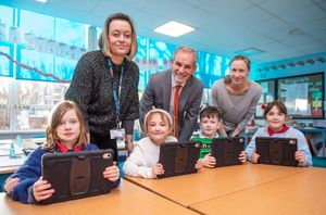 Supporting image for story: Shrewsbury homebuilders pledge funds for equipment at local schools