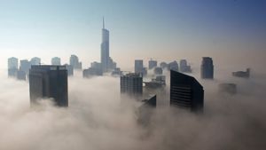 Foggy Day in Dubai by Harry Cheadle