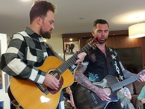 Supporting image for story: The Voice singing sensation drops into care home