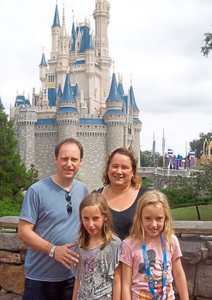 The family at Disney World