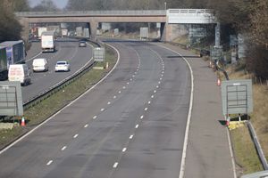 The southbound carriageway was shut for around nine hours