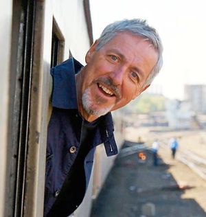 Griff Rhys Jones in Slow Train Through Africa