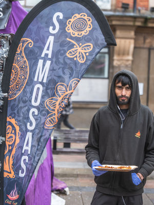 There were more exotic treats like samosas available. Photo: Ian Knight / Z70 Photography