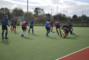 Stourport keeper dives to save short corner