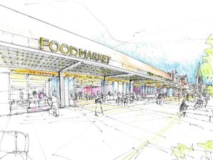 A drawing of the proposed new indoor market in West Bromwich High Street. Pic: Sandwell Council. Permission for reuse for all LDRS partners.