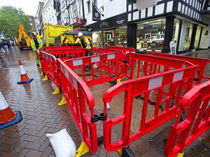 Supporting image for story: Shrewsbury's mystery hole being filled in
