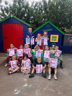 Minsterley Nursery celebrate England getting to the Euro 2020 final