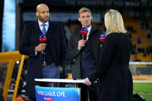 Wolves' Matt Murray as part of Sky Sports' Premier League coverage from Molineux last April