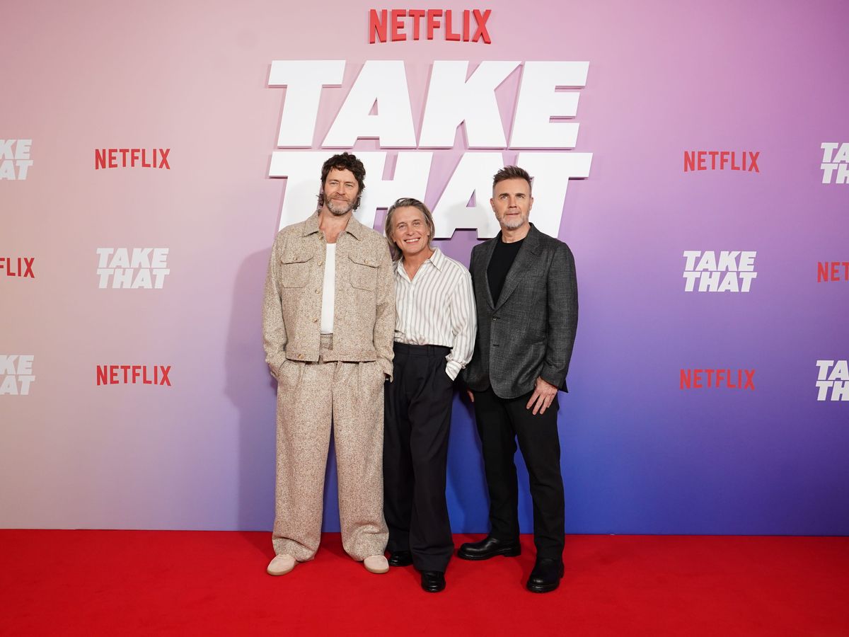 Take That surprise fans with performance at special London screening