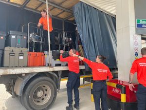 Supporting image for story: West Midlands firefighters lending a hand in Mozambique flood relief effort ahead of cyclone season