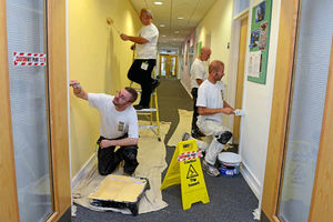 Supporting image for story: New coat of paint for as decorators move in to Telford college