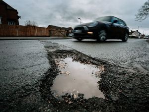 A pothole