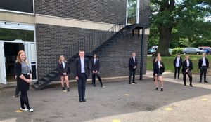 Year 10 students back at Oldbury Wells School