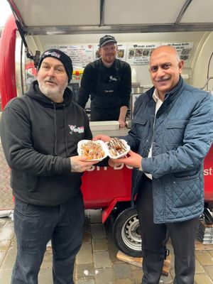 Peter Westwood, Gary Bloomer and Cllr Shaukat Ali