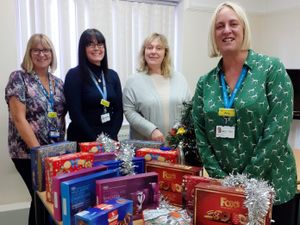 Supporting image for story: Bridgnorth hospital team take the biscuit with Secret Santa switch
