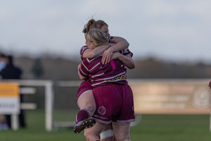Action from Newport Women's 96-0 victory in their first home league game (Picture: Euan Manning Photography)