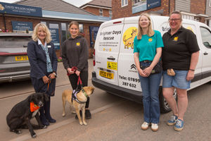B&DWM - DWHM-9368 - Brighter Days Rescue volunteers Sarah Brown, Helen Taylor and Mel Cooper (L-R) join Sales Adviser Maz