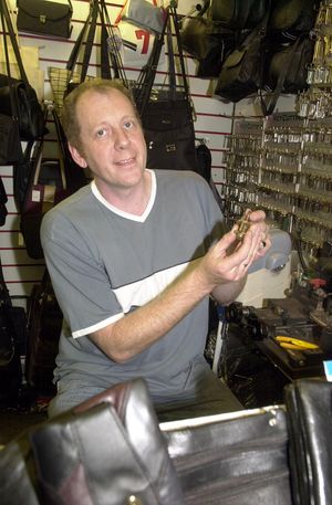 The fallen oak tree on the Isobel Trail which fell on Neville Scattergood