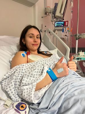 Faith Harrison, a 22-year-old fitness coach, suffered what is known as a 'widow-maker' heart attack.