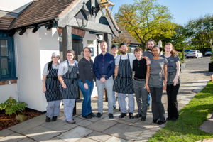 The Oaken Arms team are ready to welcome customers in for a meal and a drink