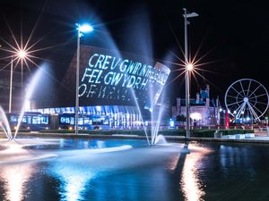 The Welsh National Opera House at Cardiff Bay