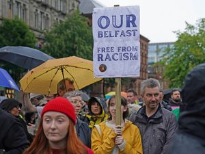 Supporting image for story: Northern Ireland one petrol bomb away from a racist murder, Belfast rally hears