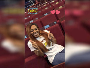 Supporting image for story: Alexandra Burke presented with seat plaque at Wolverhampton Grand Theatre - with video