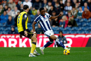Maja on action against Oxford (Photo by Adam Fradgley/West Bromwich Albion FC via Getty Images)