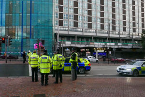 A man and a woman were injured in the crash in Birmingham - picture by Snapper SK