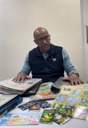 Dave Fergus with the cards