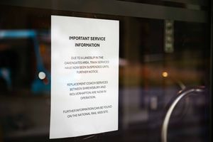 The landslide near Oakengates in Telford has meant the town's rail access has been completely cut off