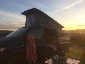 A spectacular sunset a Brean Sands in Somerset