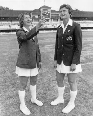 August 4 1976 – Cricket history was made today at Lord's when for the first time women were allowed to play a match there