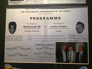 Ron Gray on the programme of Muhammad Ali vs Henry Cooper