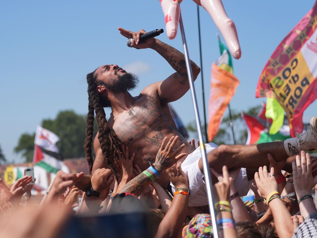 Police examining Glastonbury performances labelled ‘hateful’ and ‘grotesque’