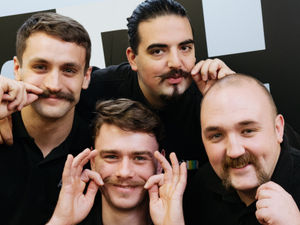 Supporting image for story: Fan-tash-tic! Shrewsbury pals' Movember fundraiser is turning heads