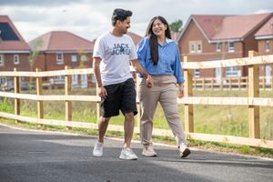 B&DWM - SGB-39359 - Saad and Tania making their way through the Tenchlee Place development