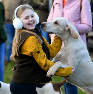 Dozens attended Newport Rugby Club to see off the hunting party