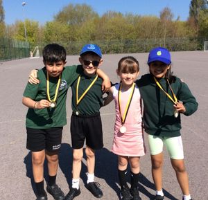 City tennis champions at Elston Hall Primary School