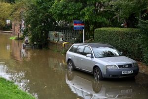 Flooding around Ironbridge