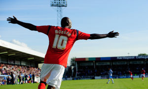 Marvin Morgan on target for Salop