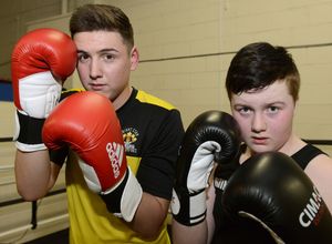 Youngsters Kallum Manders, left, and Ryan Lewis