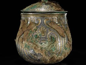 Supporting image for story: Viking-age urn in Galloway Hoard originated in Iran, researchers discover