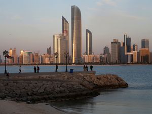 Skyline of Abu Dhabi city